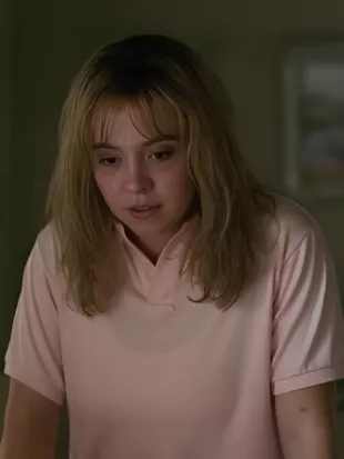 CHRISTY 2025 Sydney Sweeney Pink Polo Shirt