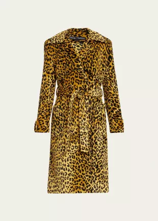 Leopard Trench Coat