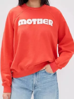 Joanna Gaine Orange “Mother” Sweatshirt