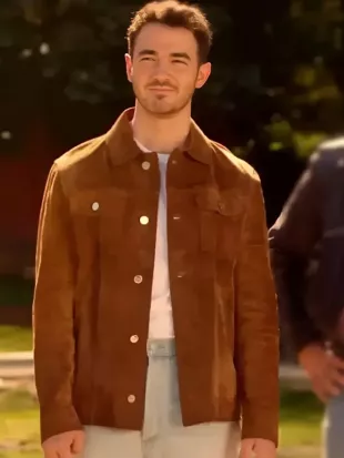 Camp Rock 3 Kevin Jonas Brown Suede Jacket
