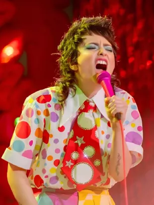 Sarah Squirm: Live + In The Flesh Sarah Sherman Polka Dot Shirt