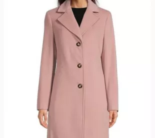Pink Wool Coat