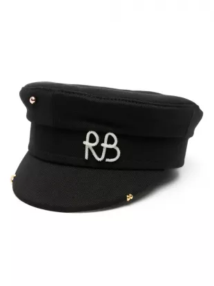 Logo-embellished Baker Boy Cap