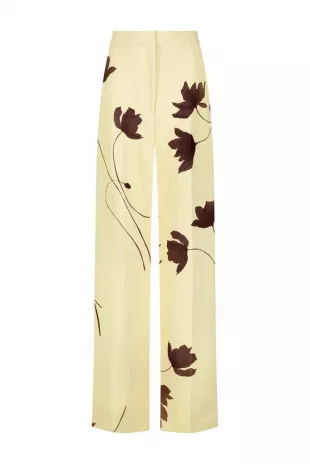 Floral Printed Crepe Molly Pant