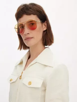 Aviator Metal Sunglasses