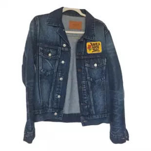 Have a Nice Day Patch Denim Jacket