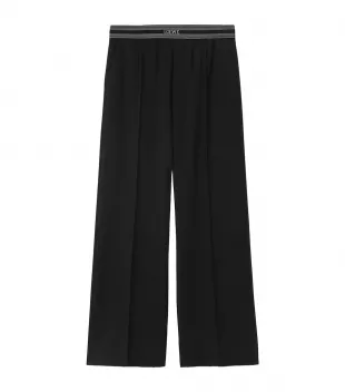 Black Logo Track Pants