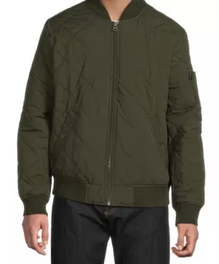 Diamond Quilted Bomber