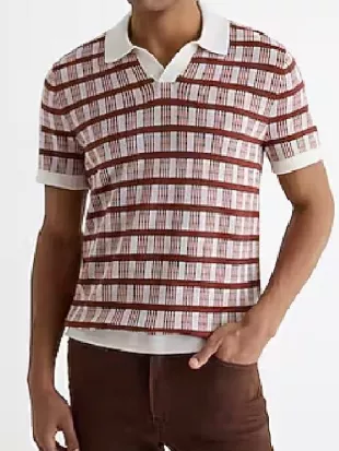 House of Payne S14 Calvin Payne Red Printed Polo Shirt