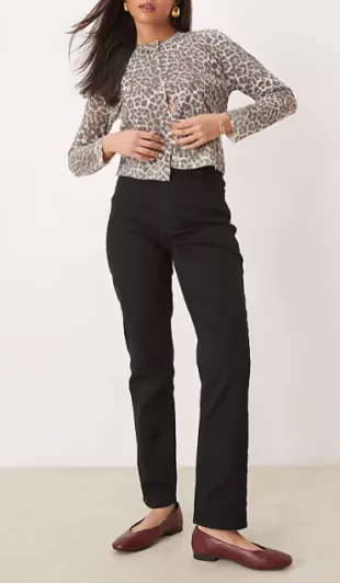 Abercrombie & Fitch Curve Love Ultra High Rise 90s Straight Jean