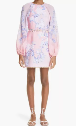 Postcard Tie Back Minidress