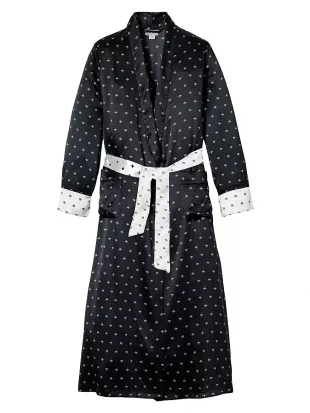 Mulberry Silk Art Nouveau Robe