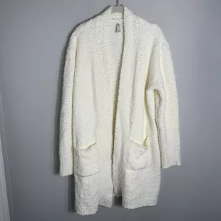 Long Tunic Length Fuzzy Sweater