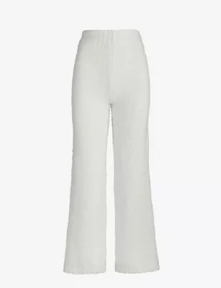 Cozy Boucle knitted Lounge Flare pants