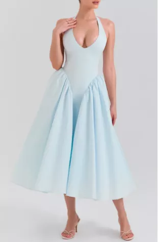 Marilyn Halter Midi Dress