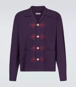 Astor Embroidered Wool Shirt