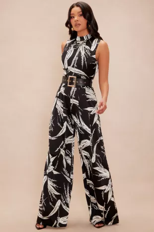 Satin Wide Leg Jumpsuit