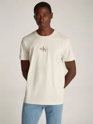 Jeans Cotton Regular Fit Short Sleeve Monologo T Shirt