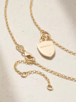 Protection + Fine Belcher 18 Karat Gold Diamond Necklace