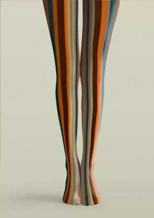 Rock of Rhythm Striped Tights Hosiery Pantyhose