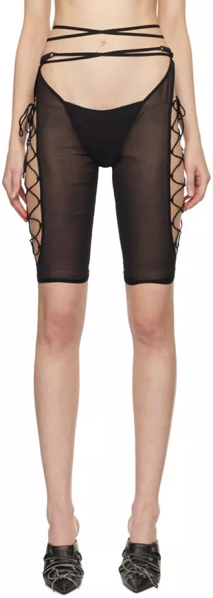 Black Glimmer Shorts