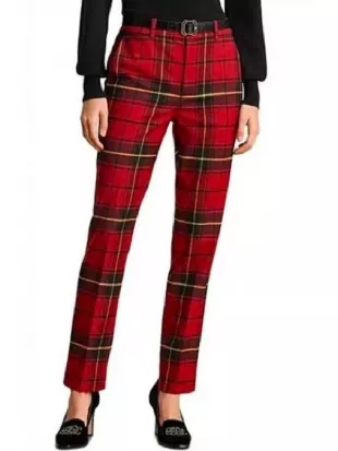 Elsbeth S03 Carrie Preston Red Plaid Pant