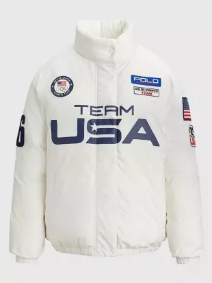 Winter Olympics 2026 Team USA Graphic Down Puffer Jacket