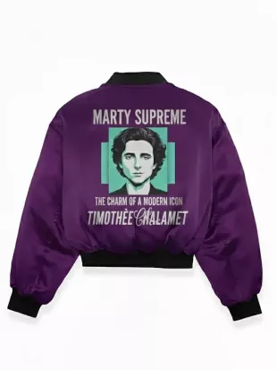 Marty Supreme Timothee Chalamet Satin Jacket