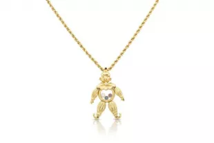 Diamonds Clown Pendant Necklace