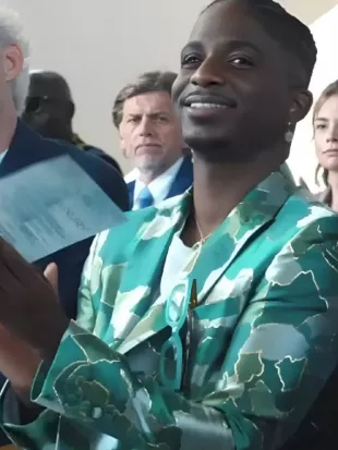 Emily In Paris S05 Samuel Arnold Green AfroCamo Jacket