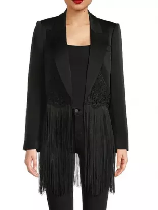 The Voice S28 Reba Mcentire Fringe Blazer
