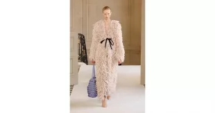 F/W 2025 Beige Fringe Coat