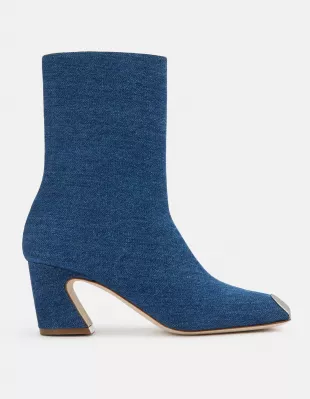 Highbury Boot in Denim/Silver