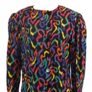 Multicolor Patterned Jacket