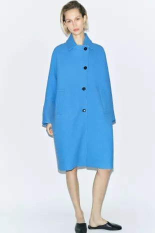Manteco Wool Blend Overzised Coat