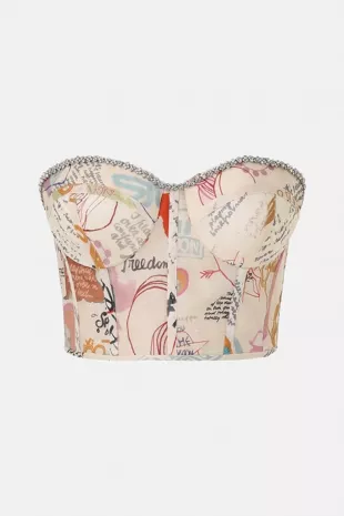 Crush Paneled Bodice