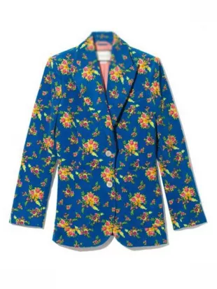 Emily In Paris S05 Lily Collins Floral Print Blazer