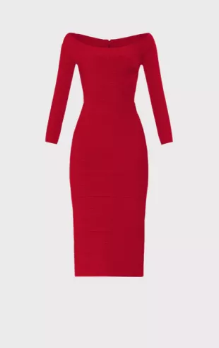 Icon Scoop Neck Midi Dress
