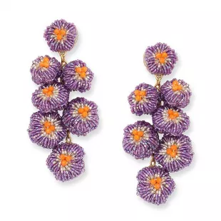Flower Bouquet Beaded Earrings