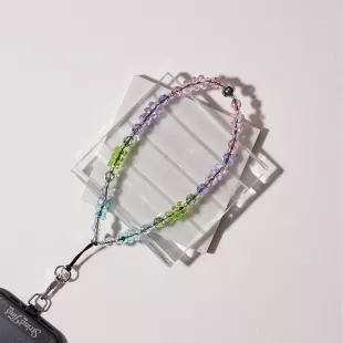 Beary Pastel Drip Wristlet Phone Strap