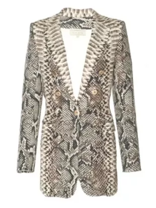 Nikki Newman Snakeskin Blazer