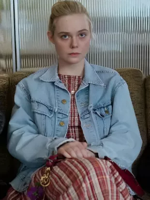 Margo’s Got Money Troubles 2026 Elle Fanning Denim Jacket