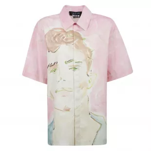 X Luke Edward Hall Illustration Style Print Shirt