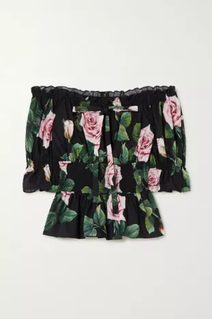 Floral Off Shoulder Top