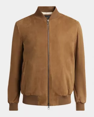 Suede Bomber Jacket