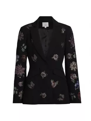 Cheyenne Pansy Garden Blazer