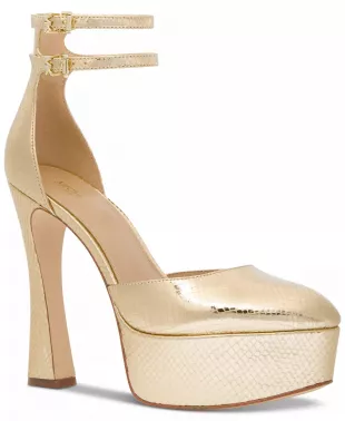 Martina Ankle-Strap Platform Pumps