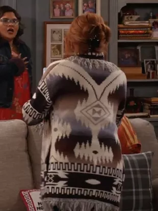 Happys Place S02 Reba McEntire Fringe Cardigan