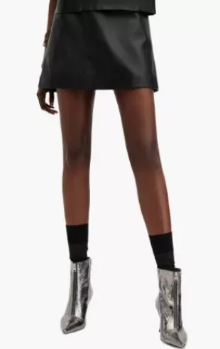 Renai Leather Miniskirt