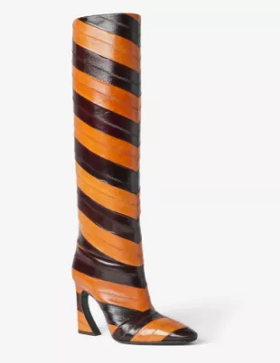 Arco Two Tone Inlaid Hagfish Leather Boots